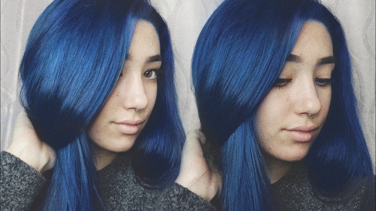Blue Hair Coloring - A Safe and Easy Experiment - Human Hair Exim
