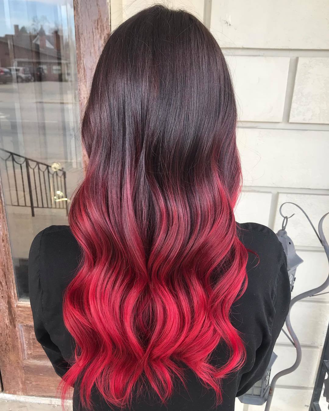 Popular Black And Red Hairs.