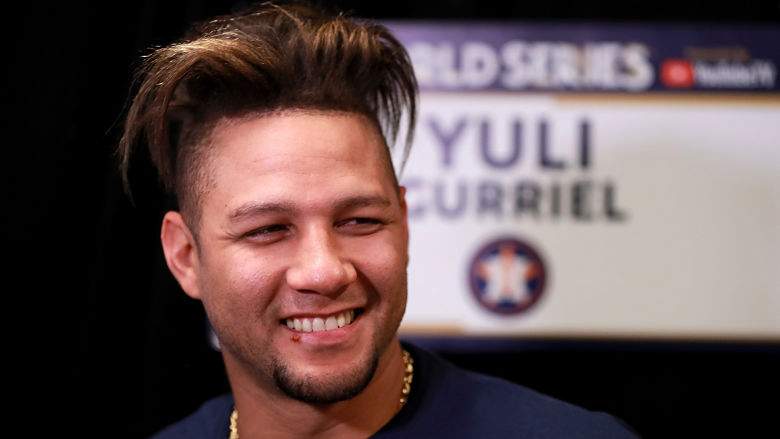 1. "Yuli Gurriel's Iconic Blue Jays Hair" 
2. "The Story Behind Yuli Gurriel's Blue Jays Hair" 
3. "Gurriel's Blue Jays Hair: A Fan Favorite" 
4. "The Evolution of Yuli Gurriel's Blue Jays Hair" 
5. "Yuli Gurriel's Blue Jays Hair: A Symbol of Team Unity" 
6. "The Significance of Yuli Gurriel's Blue Jays Hair" 
7. "How to Get Yuli Gurriel's Blue Jays Hair" 
8. "Yuli Gurriel's Blue Jays Hair: A Cultural Statement" 
9. "The Impact of Yuli Gurriel's Blue Jays Hair on Fans" 
10. "Yuli Gurriel's Blue Jays Hair: A Marketing Goldmine" - wide 1