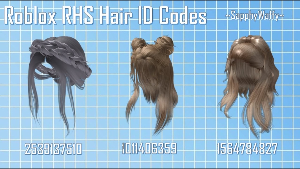 cool blue girl hair roblox id